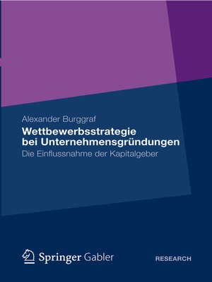 cover image of Wettbewerbsstrategie bei Unternehmensgründungen